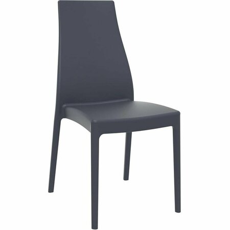 SIESTA Miranda Dining Chair Dark Gray, 2PK ISP039-DGR